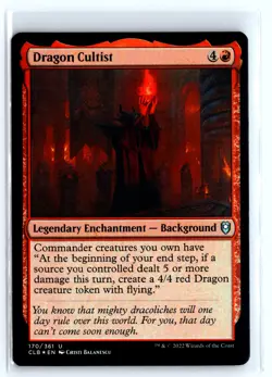 FOIL Dragon Cultist 170 Baldur's Gate Uncommon - MTG Magic the Gathering Card - Image 1