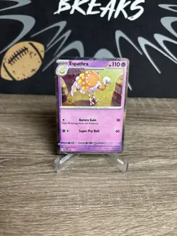 2023 Pokemon TCG Scarlet & Violet Black Star Promo Espathra 010 Rare Holo Card - Image 1