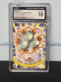 Pokemon 2000 Topps Series 2 #82 Magneton Cgc 10 Mint Trading Card - Image 1