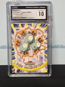 Pokemon 2000 Topps Series 2 #82 Magneton Cgc 10 Mint Trading Card - Image 2