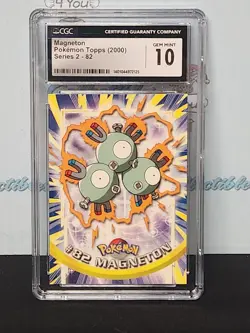 Pokemon 2000 Topps Series 2 #82 Magneton Cgc 10 Mint Trading Card - Image 3