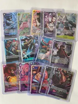 165+ One Piece TCG Lot Holo Foil SR Super Rare R Leader ST Don Card Tins Sleeves - Image 3