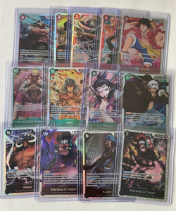 165+ One Piece TCG Lot Holo Foil SR Super Rare R Leader ST Don Card Tins Sleeves - Image 4