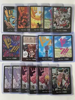 165+ One Piece TCG Lot Holo Foil SR Super Rare R Leader ST Don Card Tins Sleeves - Image 5