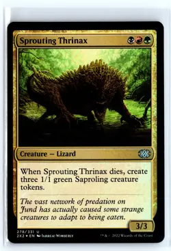 FOIL Sprouting Thrinax Double Masters 2022 - MTG Magic the Gathering Card - Image 1