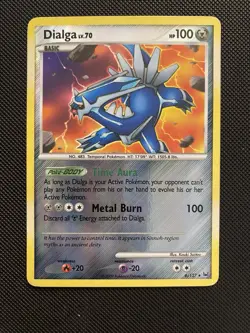 Dialga 6/127 Reverse Holo Rare Platinum Pokemon Card - LP - Image 1