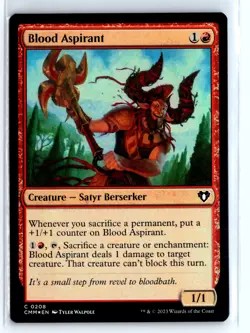 FOIL Blood Aspirant Commander Masters Common - MTG Magic the Gathering Card - Image 1