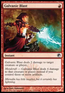 MTG English Galvanic Blast NM Normal Scars of Mirrodin - Image 1