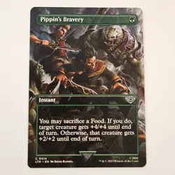 Pippins Bravery Borderless The Lord of the Rings 414 MTG NM Magic the Gathering - Image 1