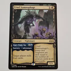 Cruel Somnophage Showcase Wilds of Eldraine 286 MTG NM Magic the Gathering - Image 1