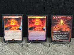 The Fire Crystal Set of 3 (Borderless R337, Foil R135, R 135) Final Fantasy MTG - Image 1