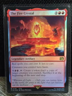 The Fire Crystal Set of 3 (Borderless R337, Foil R135, R 135) Final Fantasy MTG - Image 3