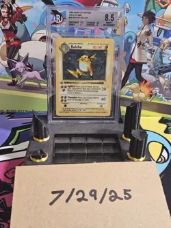 POKEMON RAICHU HOLO RARE 1st EDITION BASE SET #14 BGS 8.5 ⭐⭐⭐ PSA GRADEABLE - Image 1