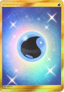 Pokemon Water Energy (Secret) NM 1st Edition Normal SM - Crimson Invasion - Image 1