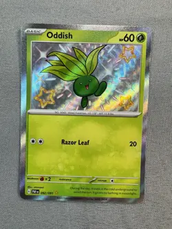 2024 Near Mint Pokemon Oddish 092/091 Sv: Paldean Fates - Baby Shiny Rare - Image 2