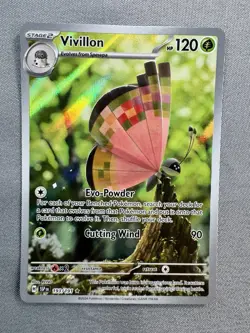 Vivillon 193/191 Sv08: Surging Sparks Holo Full Art IR MINT Pokemon TCG - Image 2