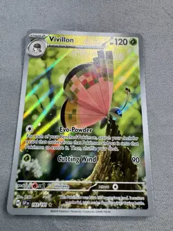Vivillon 193/191 Sv08: Surging Sparks Holo Full Art IR MINT Pokemon TCG - Image 3