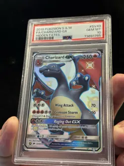 Pokemon TCG Charizard GX SV49/SV94 Hidden Fates Shiny Vault PSA 10 Gem MT - Image 4