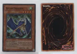 Spear Dragon Unlimited YuGiOh Legacy of Darkness #LOD-035 2003 1e8j - Image 3