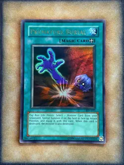 Yugioh Premature Burial PSV-037 Ultra Rare Original Print MP - Image 1