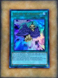 Yugioh Lullaby of Obedience DPRP-EN009 Ultra Rare 1st Ed NM - Image 1
