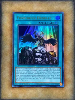 Yugioh Forbidden Droplet RA01-EN064 Ultra Rare 1st Ed NM - Image 1
