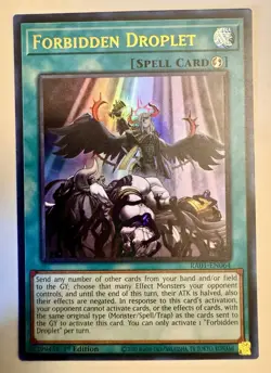 Yugioh Forbidden Droplet RA01-EN064 Ultra Rare 1st Ed NM - Image 1