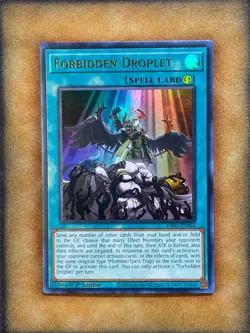 Yugioh Forbidden Droplet RA01-EN064 Ultra Rare 1st Ed NM - Image 1