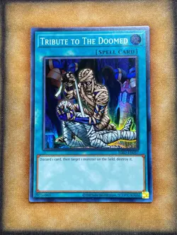 Yugioh Tribute to the Doomed MRD-EN057 Super Rare 25th Anniversary NM - Image 1