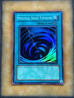 Yugioh Mystical Space Typhoon DB1-EN031 Super Rare NM - Image 1