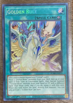 Yugioh! Golden Rule - BLMR-EN035 - Secret Rare - 1st Edition Near Mint, English - Image 1