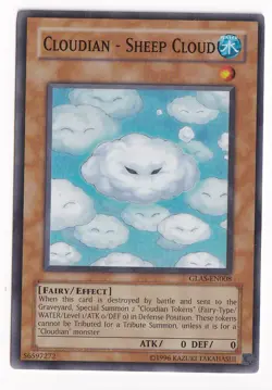 Yugioh! Cloudian - Sheep Cloud - GLAS-EN008 - Super Rare - Unlimited Edition - Image 1