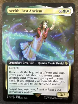 Aerith, Last Ancient (Extended Art) #163 (NM) Final Fantasy FIC Magic MTG - Image 1