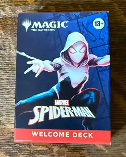 SDCC 2025 Magic The Gathering X Spider-Man Welcome Card Deck Red Spider-Gwen - Image 1