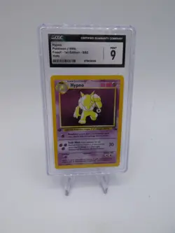 CGC 9 MINT Hypno 1999 Fossil 1st Edition 8/62 Holo Pokemon Card - Image 1