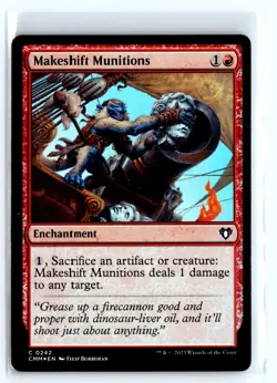 FOIL Makeshift Munitions Commander Masters - MTG Magic the Gathering Card - Image 1