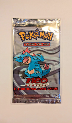 Pokemon Neo Genesis Booster Pack - Feraligatr Art - Sealed Read - Image 1