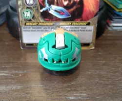 Bakugan Subterra/Ventus Mercury Dragonoid Tan/Green Mechtanium Surge W/ Card! - Image 5