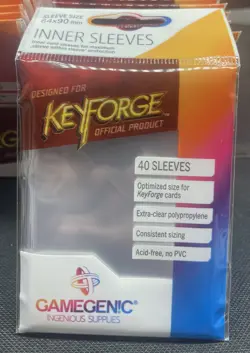 1560 Gamegenic: Keyforge Game Card Inner Sleeves 64 x 90 mm 40 Packs Of 40 Ea. - Image 2