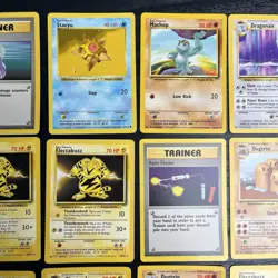 Pokemon TCG 1999 Base Set Unlimited - 18 Card Lot - Non-Holo Rare & Common MP/HP - Image 4