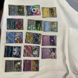 Pokemon TCG Black Bolt & White Flare Pokeball Holo Pattern Card Lot 15 plus EX - Image 1