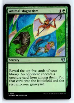 FOIL Animal Magnetism Commander Masters - MTG Magic the Gathering Card - Image 1