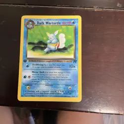 Pokemon TCG Dark Wartortle Card 46/82 Team Rocket set 1ST Edition - Image 1