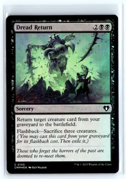 FOIL Dread Return 153 Commander Masters - MTG Magic the Gathering Card - Image 1