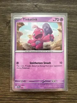 Pokemon TCG Tinkatink SVP 025 Black Star Promo Cosmos Holo Card - Image 1