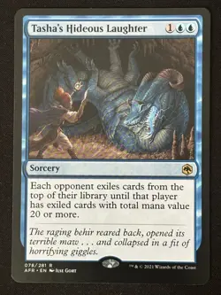 1x MTG Tasha's Hideous Laughter - Adventures in the Forgotten Realms (AFR) #78 - Image 1
