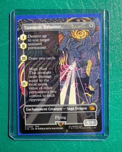 MTG Final Fantasy Borderless - Summon: Bahamut FIN#356 - Image 1