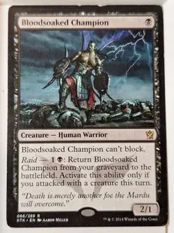 Bloodsoaked Champion - Khans of Tarkir - Magic the Gathering MTG Nice! - Image 1