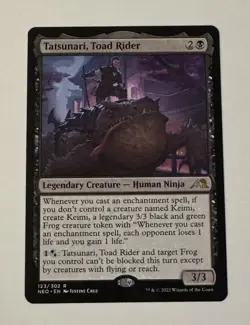 MTG Tatsunari, Toad Rider - Kamigawa: Neon Dynasty NM - Image 1