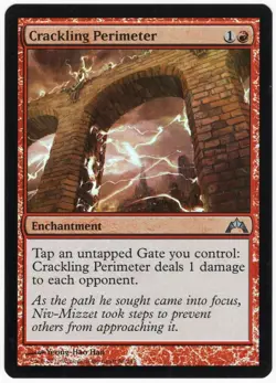 Crackling Perimeter 2013 Gatecrash FOIL Red Uncommon Enchantment MTG NM AZ1 - Image 1